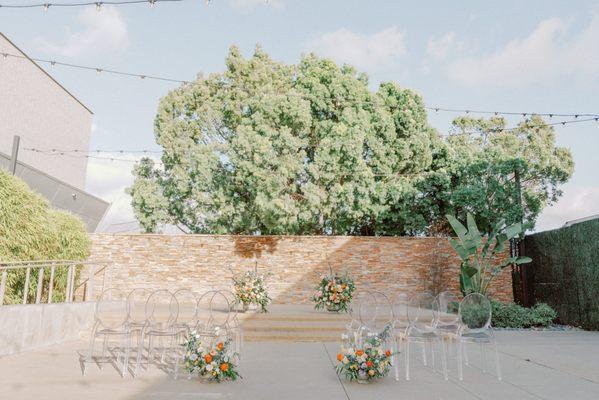 Courtyard Wedding Ceremony