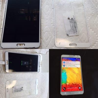 Note 3 glass repair