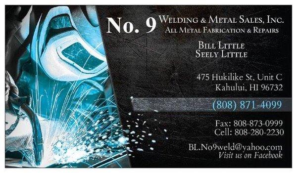 No 9 Welding & Metal Sales