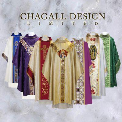 We handcraft gorgeous chasubles, dalmatics, copes, stoles, and altar cloths, perfect for any religious occasion.