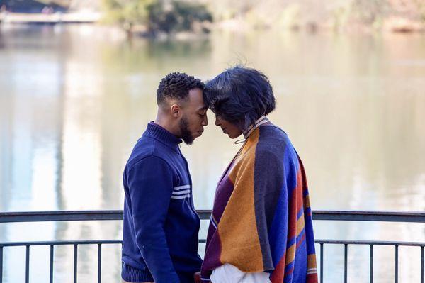 Brittany and Kevin praying during Engagement session. They didn't know I captured them. Awesome pic!