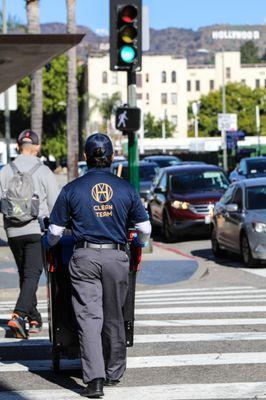 Hollywood Clean Team at work.