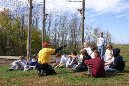 Team Building at Upward Enterprises ropes course in Buckeystown, MD