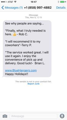 BlueHangers Cleaners