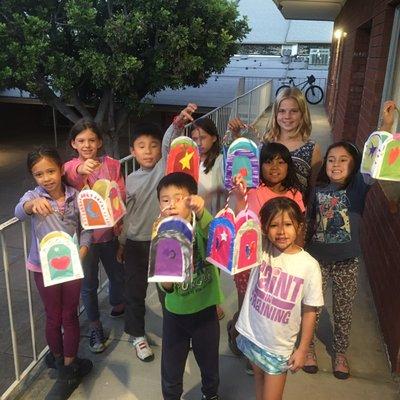 Self-made lanterns for our yearly Lantern Parade, a German tradition