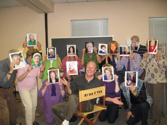 Instructor Buddy Powell with Hollywood students.