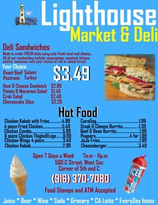 Lighthouse Market & Deli Menu