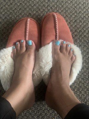 Peppermint Pedicure ($33) + Gel Polish (+$10)