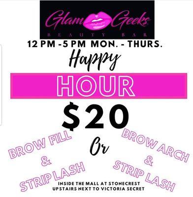 Come Take advantage of our Happy Hour Special!