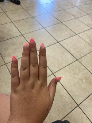 Acrylic French Tip Nails