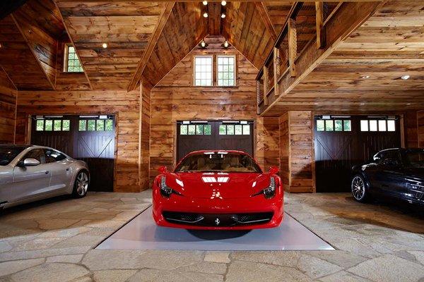 Luxury man cave and custom garage.