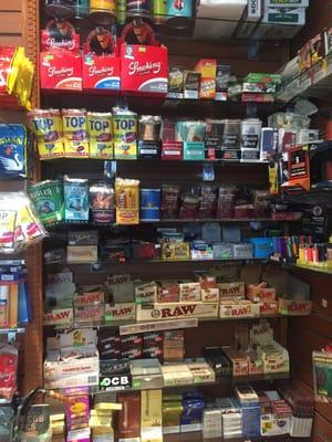 A large selection of rolling papers.