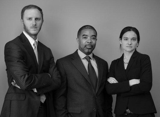 Roberts Law Group Attorneys Benjamin Lankford, Patrick Roberts and Miranda Mills