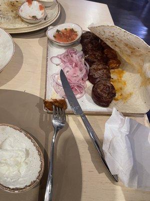 beef lule and chicken shish