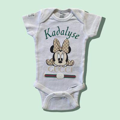 Custom Onesie (Minnie Gucci)