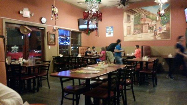 The dining room.  It's now a La Cabaña, one of many Mexican Restaurants in North Georgia owned by members of the Veladez family.