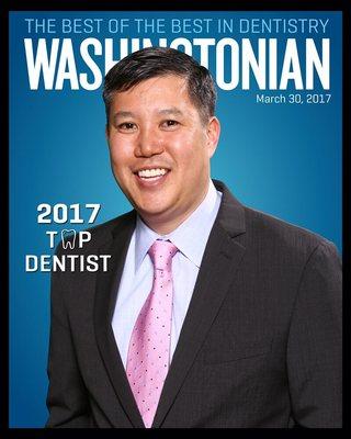 Dr. Liang has been named to Washingtonian Magazine's Top Dentist List since 2005.