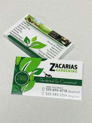 Lawncare Business card design