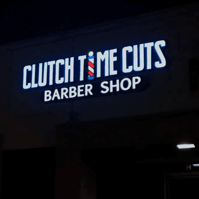 business sign at night