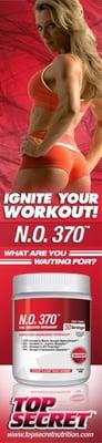 N.O. 370, the revolutionary preworkout formula that increases the absorption of glucose by 370%www.topsecretnutrition.com