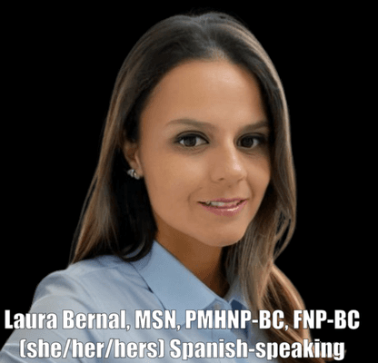 Laura Bernal graduated from the University of Miami and provides psychiatric care to individuals with depression, and anxiety disorders.