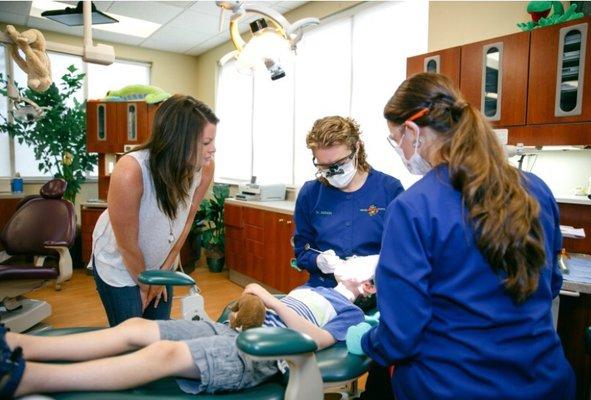 Parents are welcome back during treatment