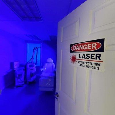 Laser treatment room