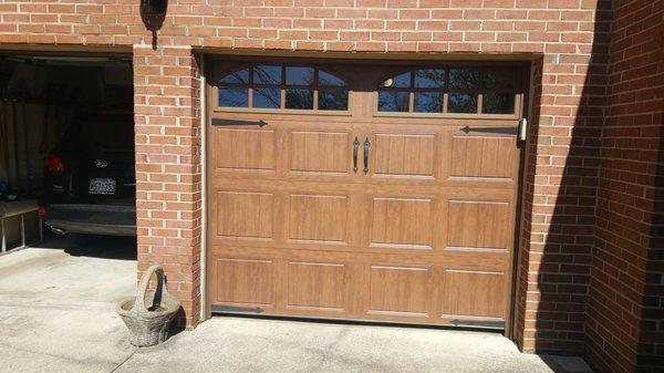 brown garage door