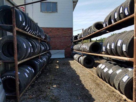 we sell used tires starting at $20. each plus tax