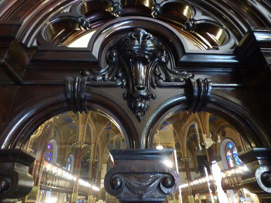 Wood doors rescued from Manhattan's demolished Schwab Mansion.