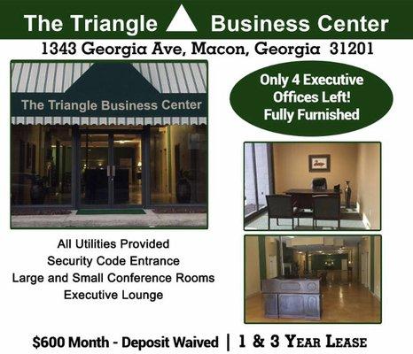 Call (478) 719-2054 for office rentals or event space.