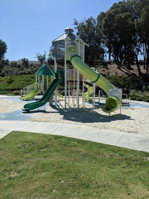 Large Play structure with three "really fun" slides.