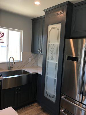 Stained white oak kitchen at it's BEST!