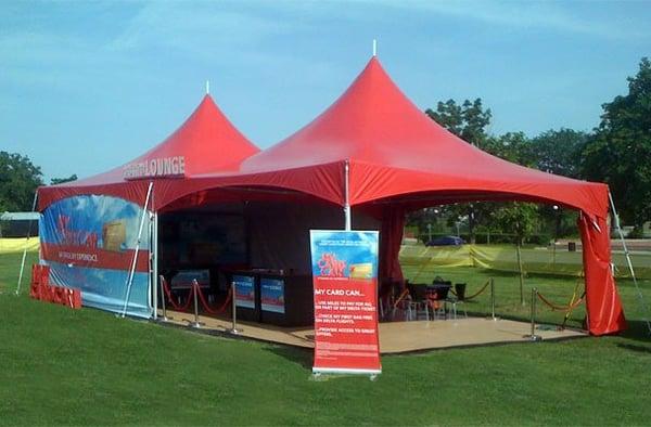 Outdoor Events, Celebrity Events, Planning, Design, and Production. American Express Outdoor Lounge.