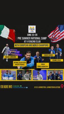 International camp at V Fencing club