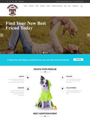 Website Development - Pacific Pups Rescue