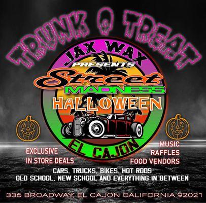 Street Madness Event Trunk or Treat Oct 22nd, 2022 5pm to 9pm