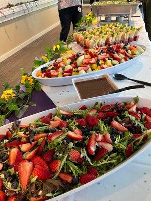 Variety of salads