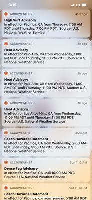 Heat Advisory in Effect LAH & surroundings! @Town of Los Altos Hills CA Tue 10/17/23