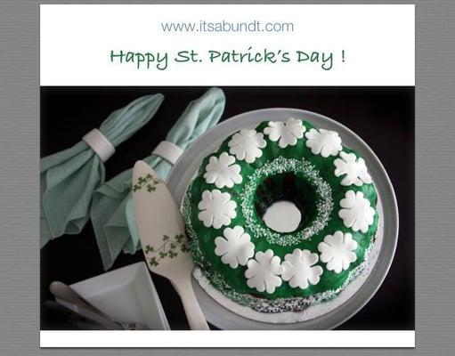 St Patrick's Day Bundt