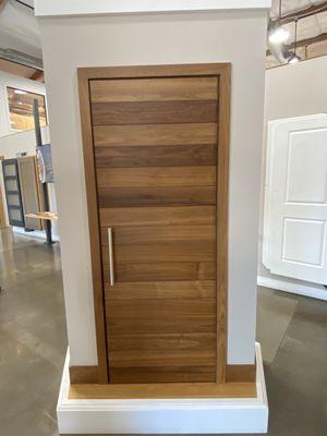 Full spectrum door options on display. From classic or traditional to modern.