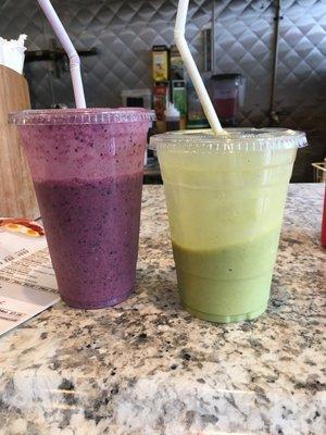 The Workout  and Super Green Smoothie