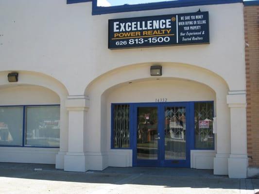 Outside of the Excellence Power Realty office