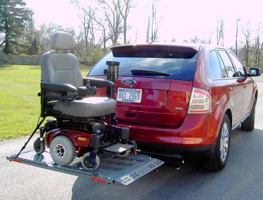 We carry Electric Wheelchair carriers, call for the best price.