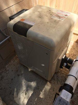 New pool heater installation