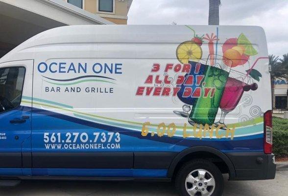 Follow this truck for great food and drinks at unbelievable prices.