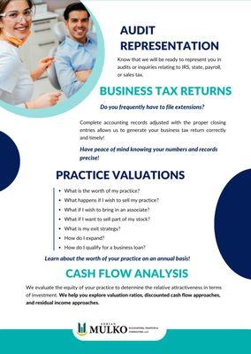 Audit representation and business tax return