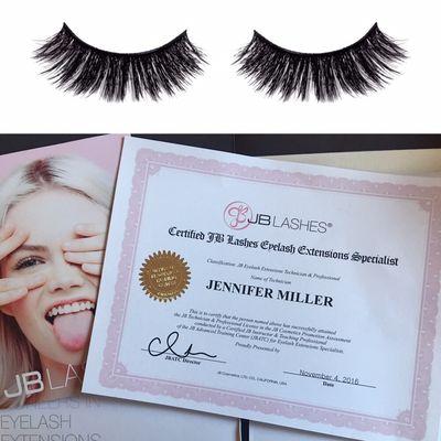 Certified lash technician