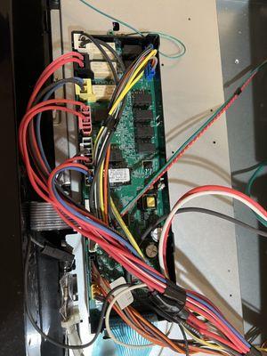 Replaced control board in oven