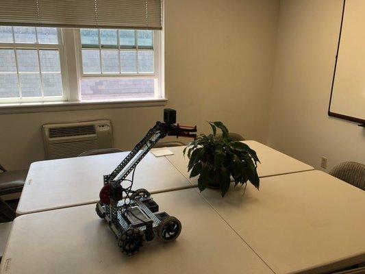 Our classroom with the VEX clawbot